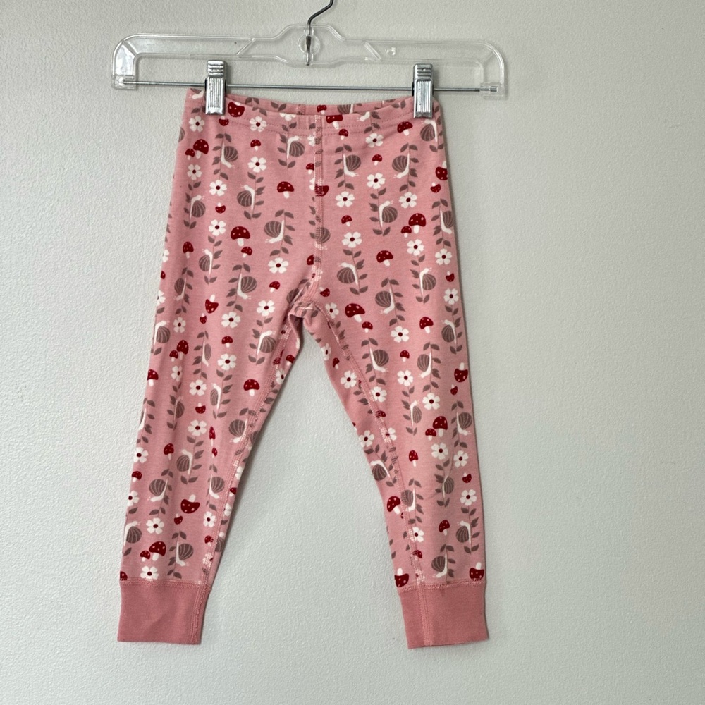 Hanna Andersson Pink Floral Cotton Leggings
